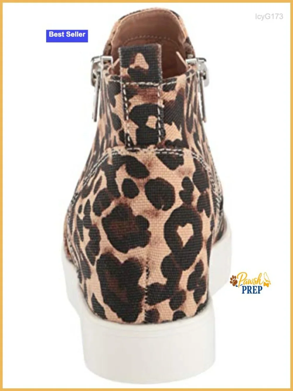 Wedge Sneaker with Zipper Closure and 2.75 Inch Hidden Wedge